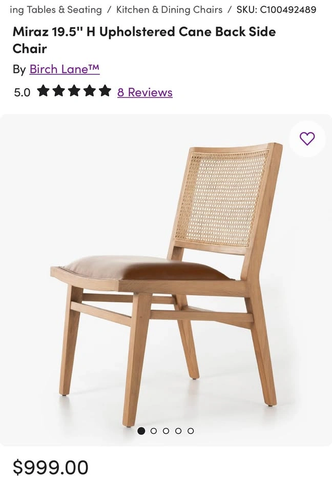 Modern Dining Chairs (Set of 2) – $225 Each - photo 2