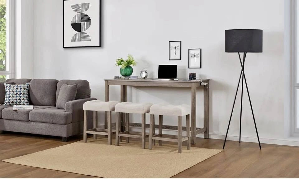 ✨ Modern Console Table + 3 Stools Set ✨