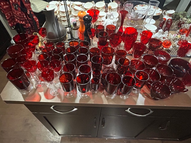 Fenton, Arcoroc, Luminarc Red Glass Collection