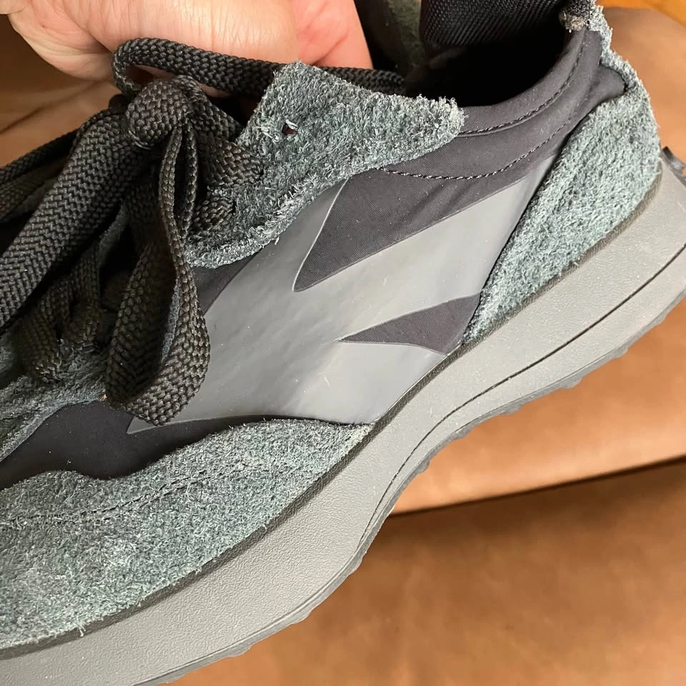 Maden streetwear and Black Textured Suede Sneakers 👟 - photo 5