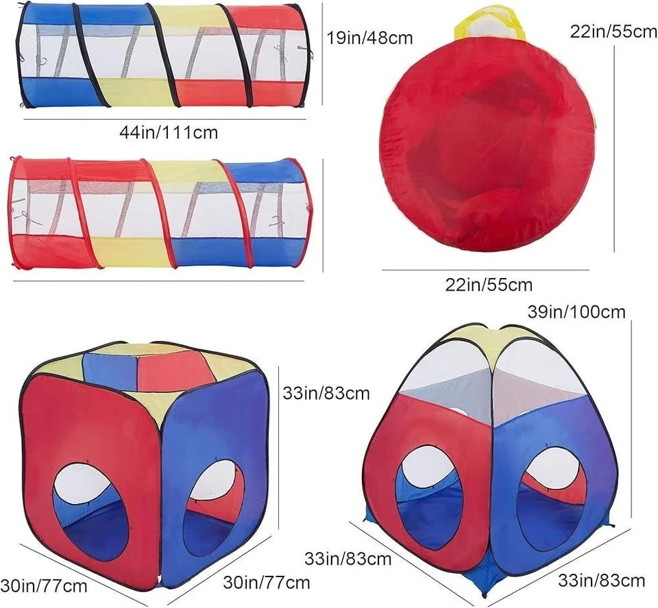 NEW 4-in-1 Pet Play Tunnel & Tent with Ball Pit – Indoor/Outdoor - photo 5