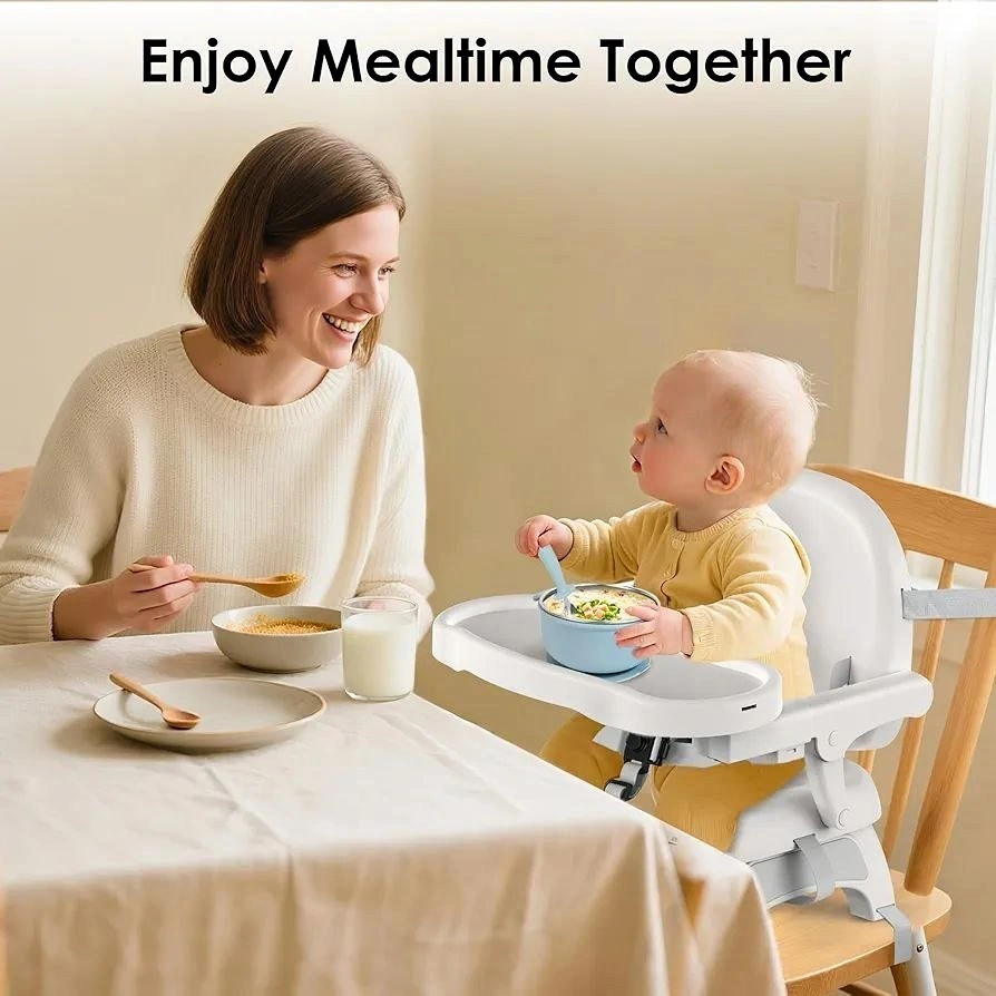 Portable Baby Booster Seat 3-in-1 with Tray - Foldable & Travel-