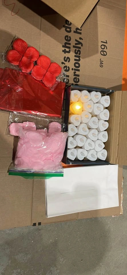 NEW 24 Pack Heart Orange Tealights Battery Candle - photo 2