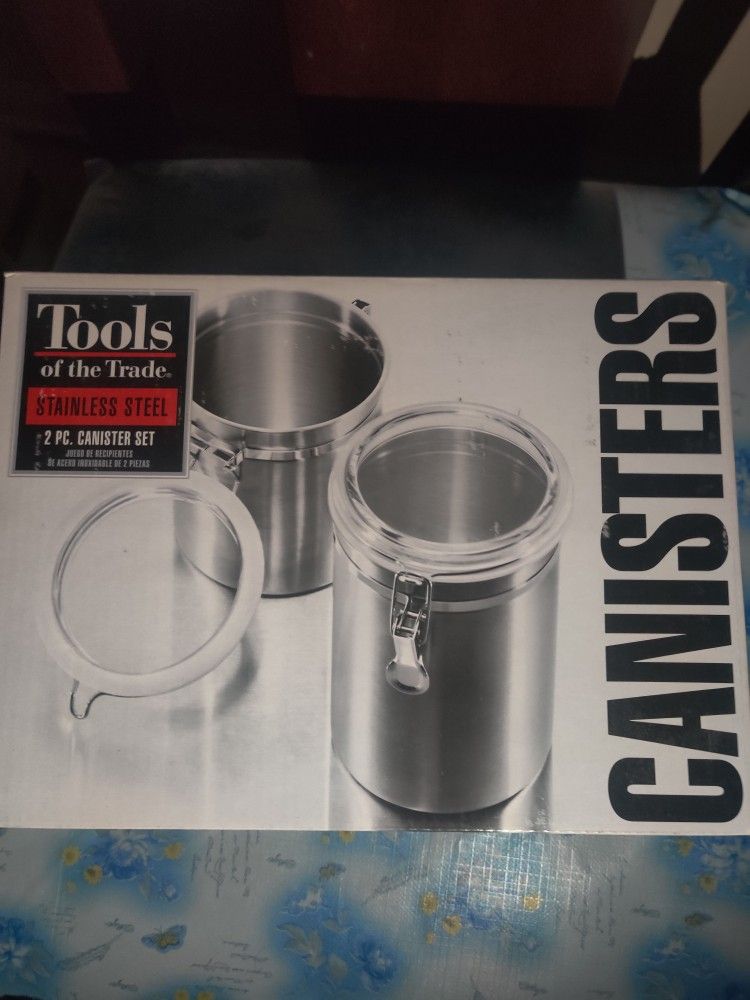 Brand New Stainless Steel Canister Set – 2-Piece (Tools of the T