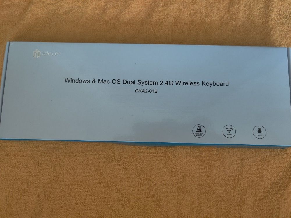 iClever GKA2-01B Wireless Keyboard for Windows/Mac