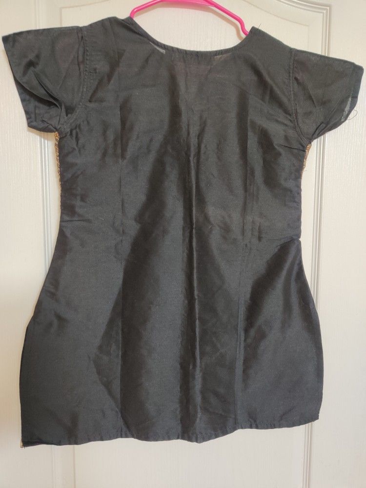 Stylish Black & Gold Tunic Top by GARB - Size M - photo 3