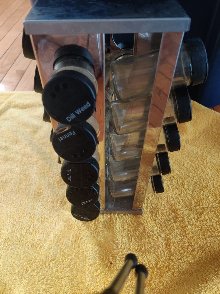 Rotating 25-Jar Spice Rack Organizer - photo 2