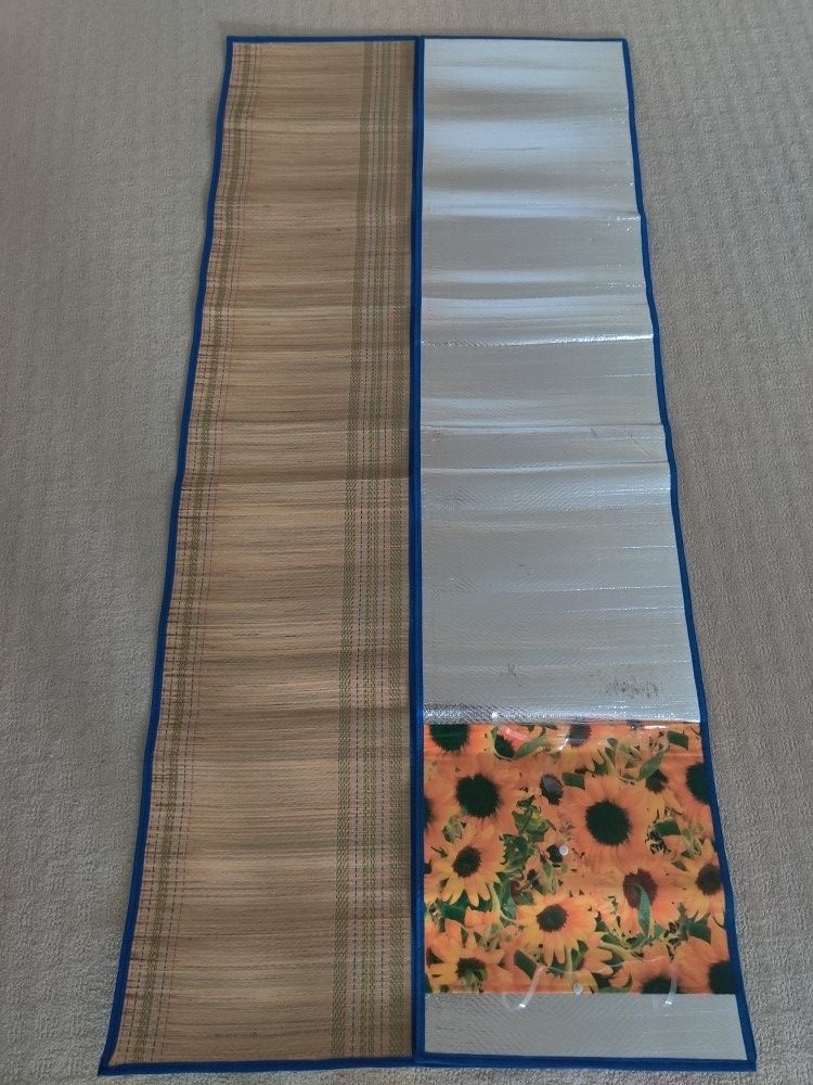 3 Panel Foldable Bamboo & Silver Insulated Mat - NEW - photo 3