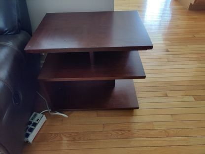 Two Side Tables With Table Top Covers