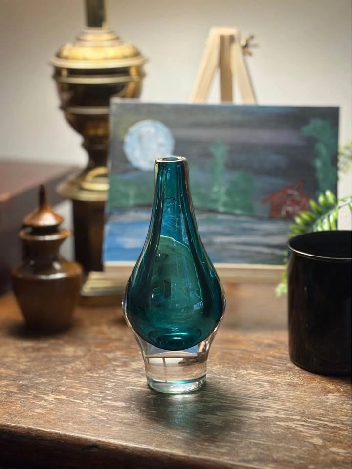 Kosta Boda Signed "SH" Mona Morales-Schildt Art Glass Vase - Swe - photo 4