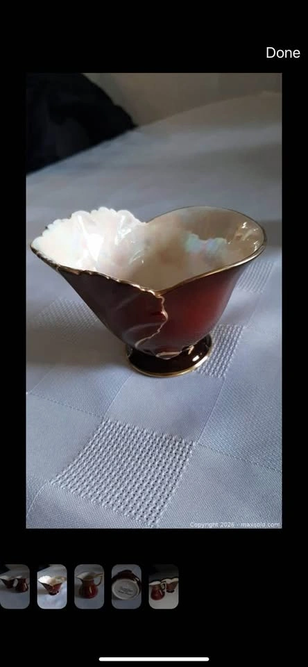 Carlton Ware Rouge Royale Creamer & Sugar Set - photo 3