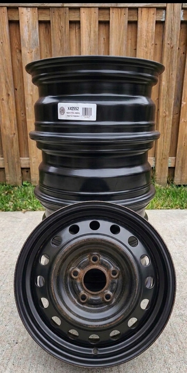 15" Steel Rims - 5x114.3 - Fits Honda Civic/CR-V/Accord X4