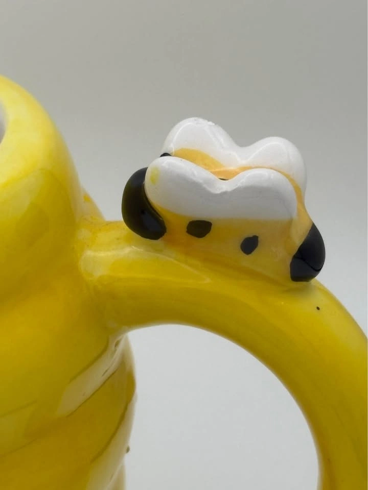 Cute Bumble Bee Mug Yellow Honeycomb Coffee Cup Ceramic Bee Mug - photo 4