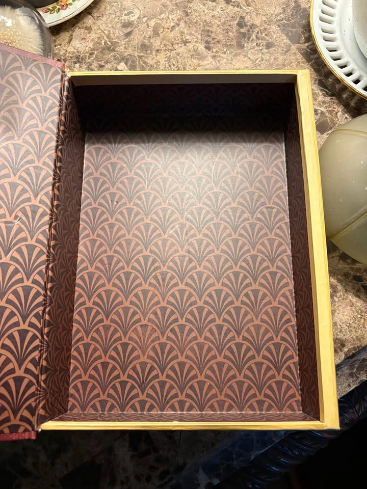 Hidden Book Storage Box – Coffee Table Organizer (Art Deco Style - photo 3