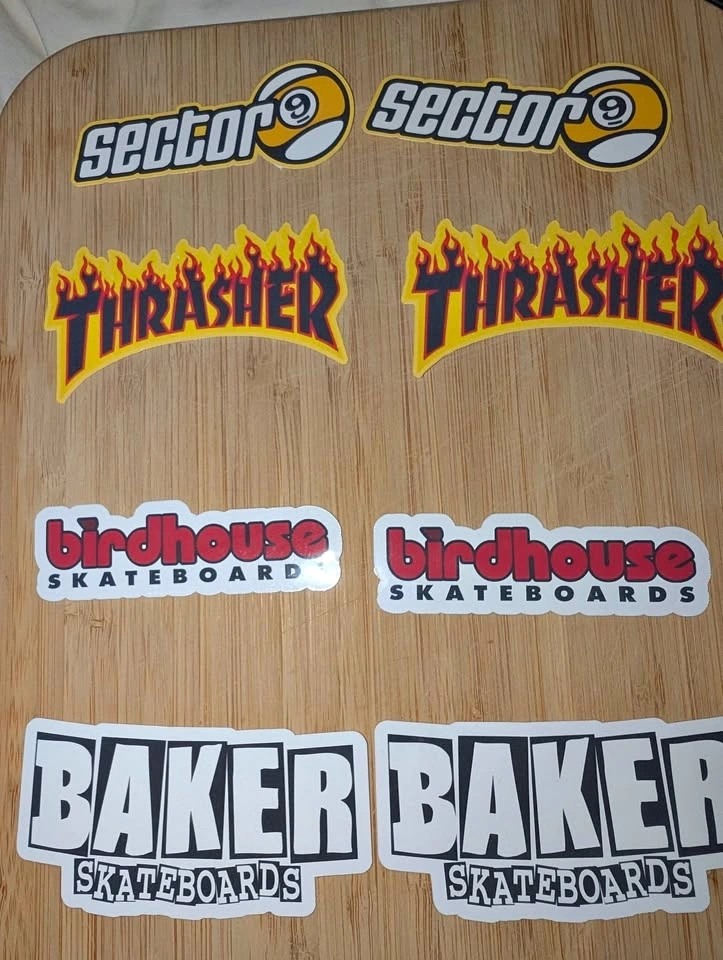 Skateboard Decals 4" Laminated Waterproof