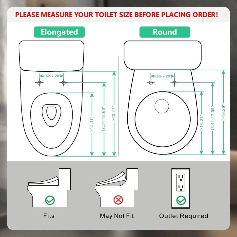 WONDERSKY Smart Electric Heated Bidet Toilet Seat - photo 5