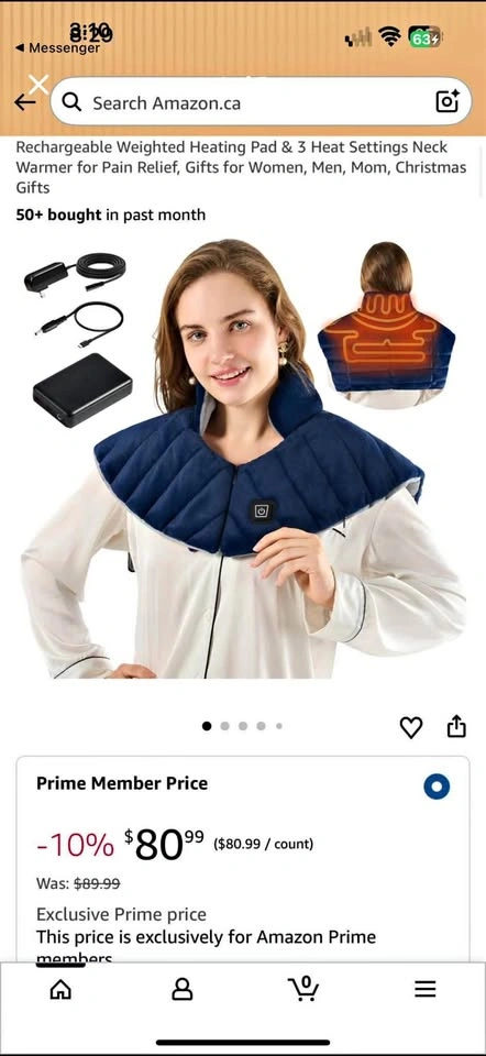 Heated Neck & Shoulder Wrap – $20