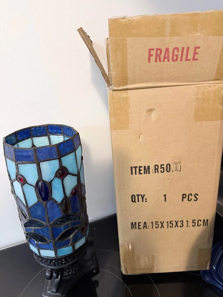 Decorative Glass Lamp – $30 (Brand New) - photo 4
