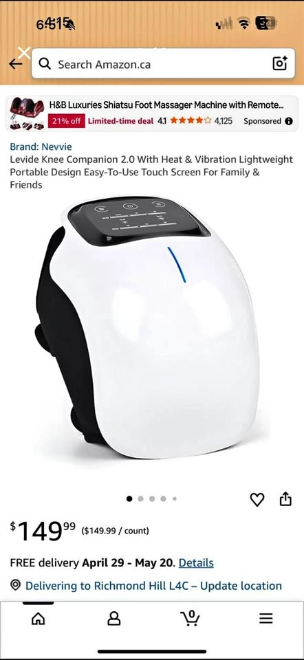 Portable Knee Massager – $15 (Brand New)