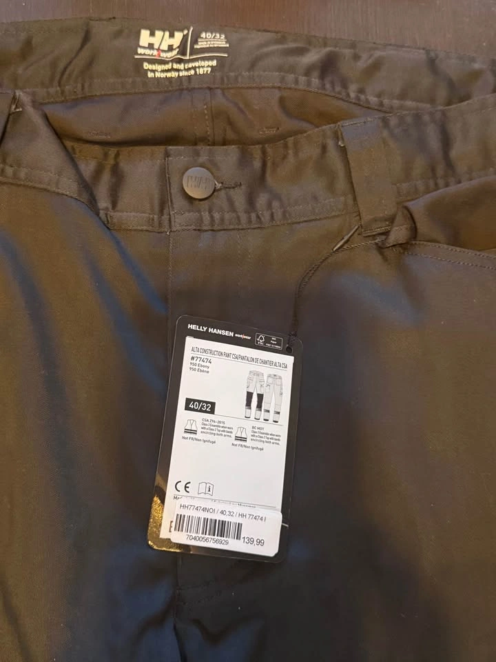 BRAND NEW CSA Approved Helly Hanson Alta Construction Pants - La - photo 2