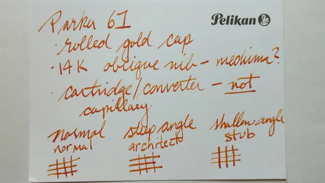 Vintage Parker 61 rolled gold cap fountain pen image indicator(5)