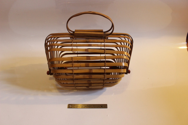Vintage Japanese Bamboo Folding Purse