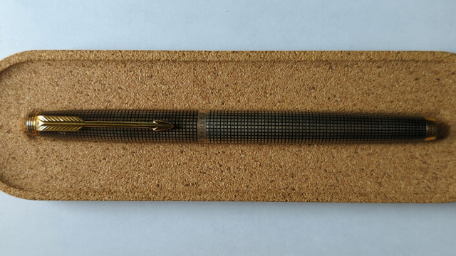 Vintage Parker 75 Sterling Silver Cisele 14k XF fountain pen - photo 2