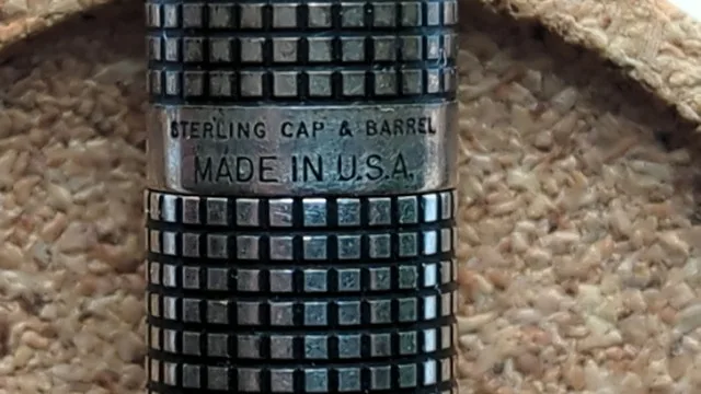 Vintage Parker 75 Sterling Silver Cisele 14k XF fountain pen image indicator(3)