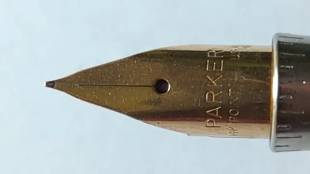 Vintage Parker 75 Sterling Silver Cisele 14k XF fountain pen image indicator(5)