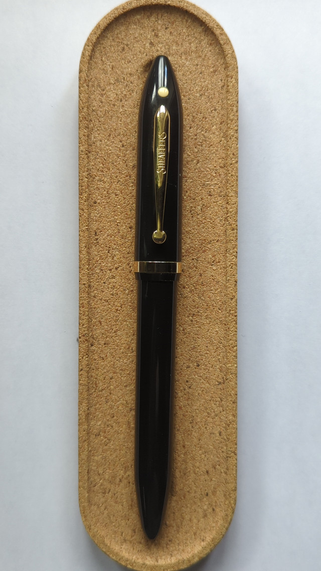 Sheaffer Balance II black & gold fountain pen 14k - photo 3