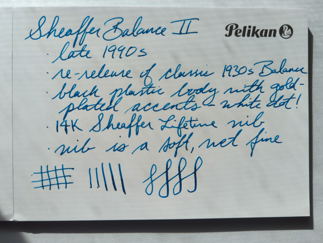 Sheaffer Balance II black & gold fountain pen 14k - photo 5