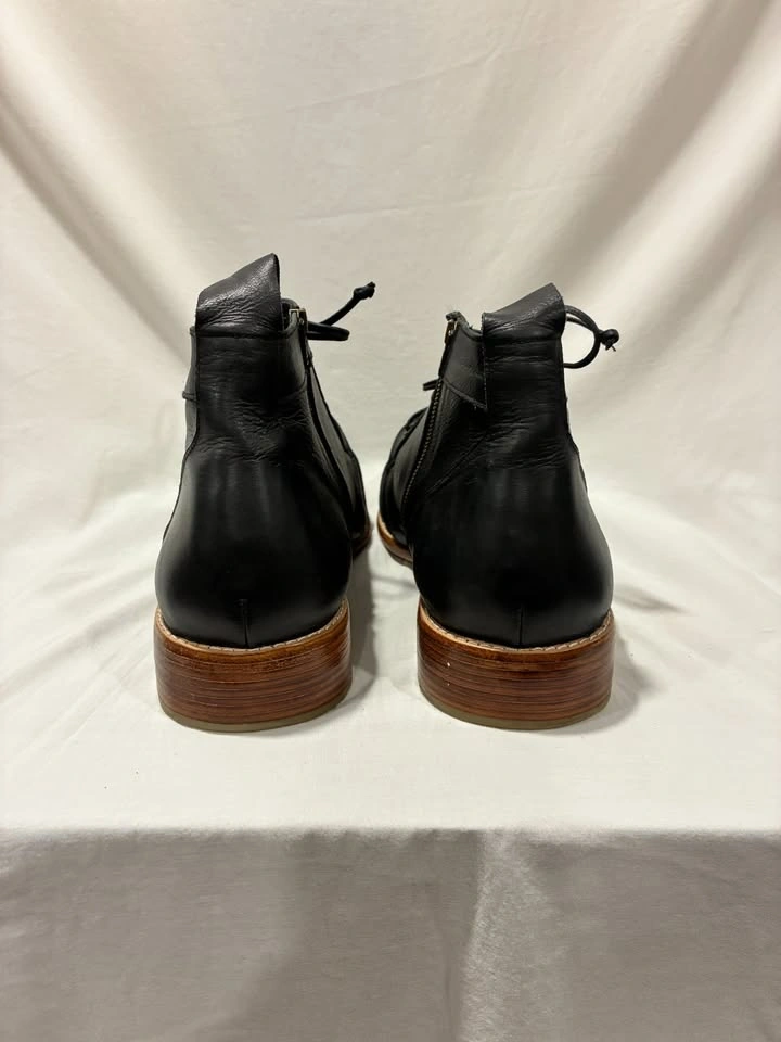 Bali Elf Passage Lace Up Boots Black Women's 13 Leather - photo 2