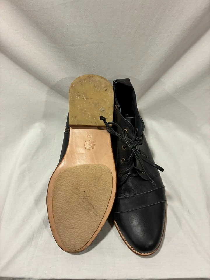 Bali Elf Passage Lace Up Boots Black Women's 13 Leather - photo 4