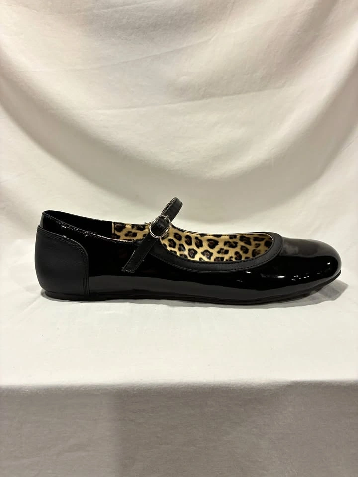 Pleaser Pink Label Anna-02 Black Patent Leather Women's 13M