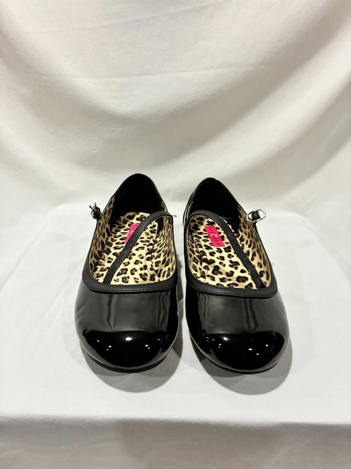 Pleaser Pink Label Anna-02 Black Patent Leather Women's 13M - photo 2