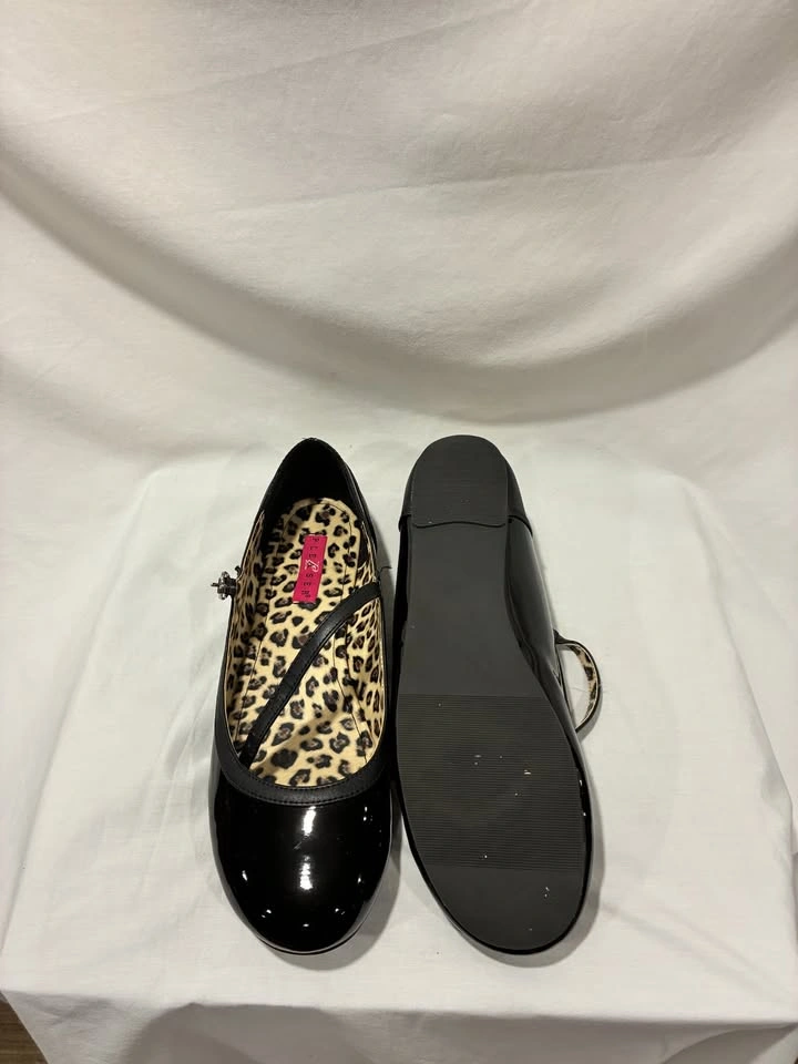 Pleaser Pink Label Anna-02 Black Patent Leather Women's 13M - photo 4