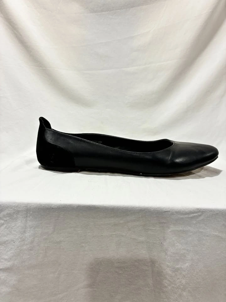 Long Tall Sally Black Ballet Flats Women's 13