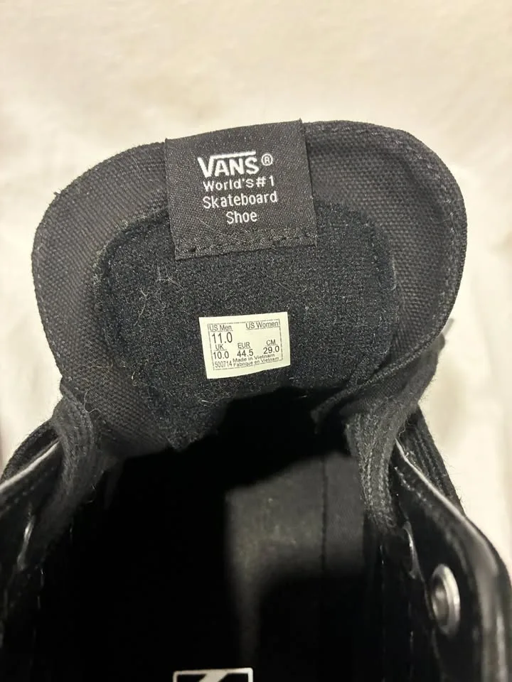 Vans Sk8-Hi Black Men's 11 - photo 5