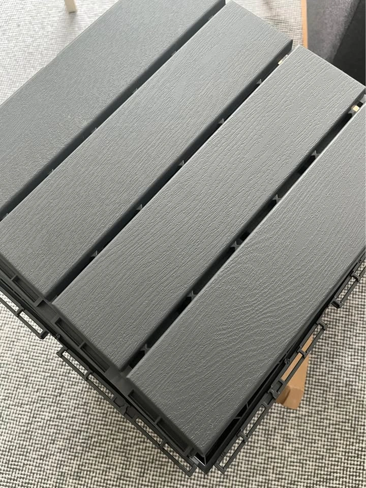 IKEA Runnen Balcony Tiles - Dark Grey - photo 2