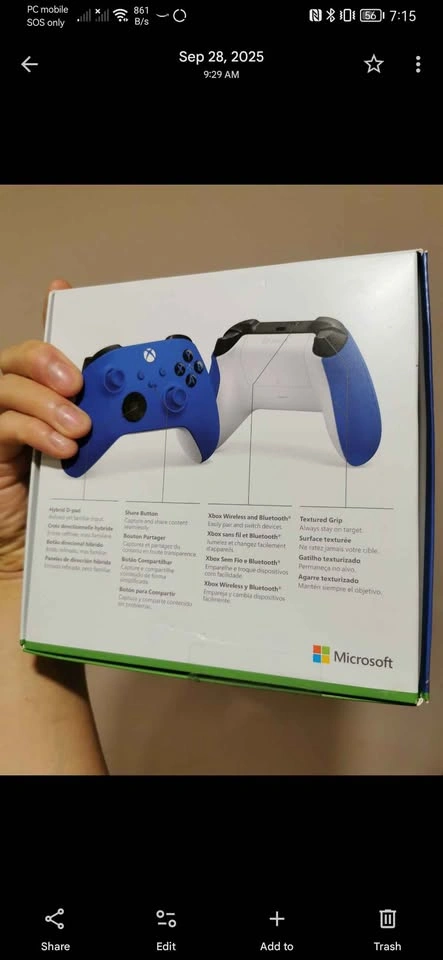 Blue Xbox Controller - photo 2