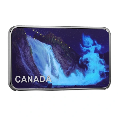 2025 Haunted Canada: Lady in White - 1oz Silver (Glow-in-dark) - photo 2
