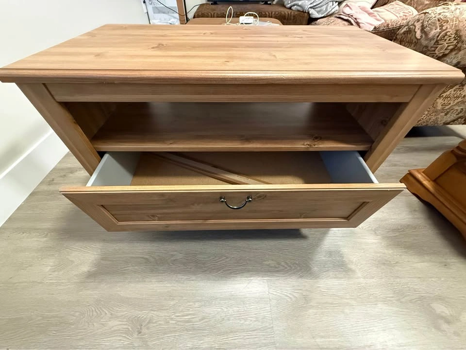 Wood TV Console - photo 2