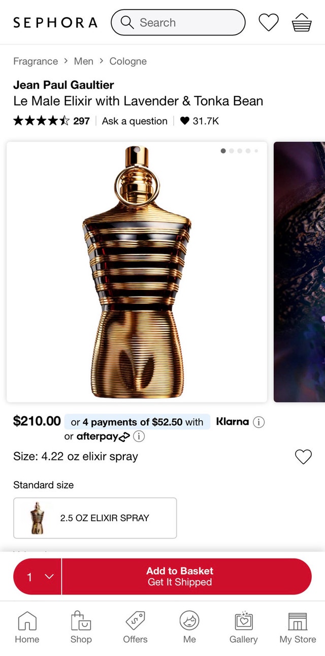 Brand New Jean Paul Gaultier Le Male Elixir - VALUE SIZE - photo 3