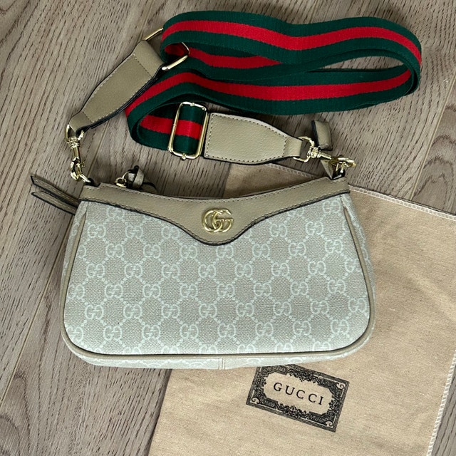 GUCCI Ophidia Small Shoulder Bag - Beige - photo 2