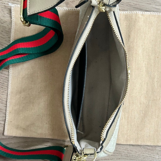 GUCCI Ophidia Small Shoulder Bag - Beige - photo 4