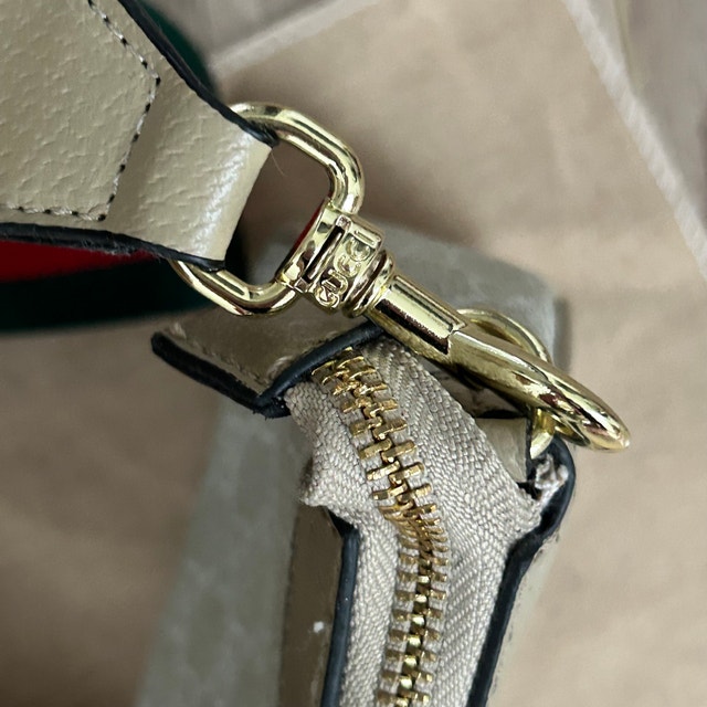 GUCCI Ophidia Small Shoulder Bag - Beige - photo 5