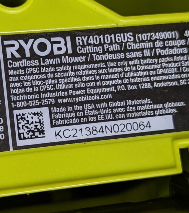 RYOBI 40V HP Brushless 21 in. Cordless Lawn Mower - photo 4