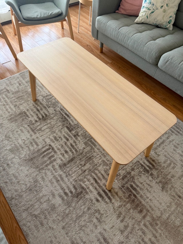 IKEA LISABO Coffee Table – Like New | Minimalist Ash Wood