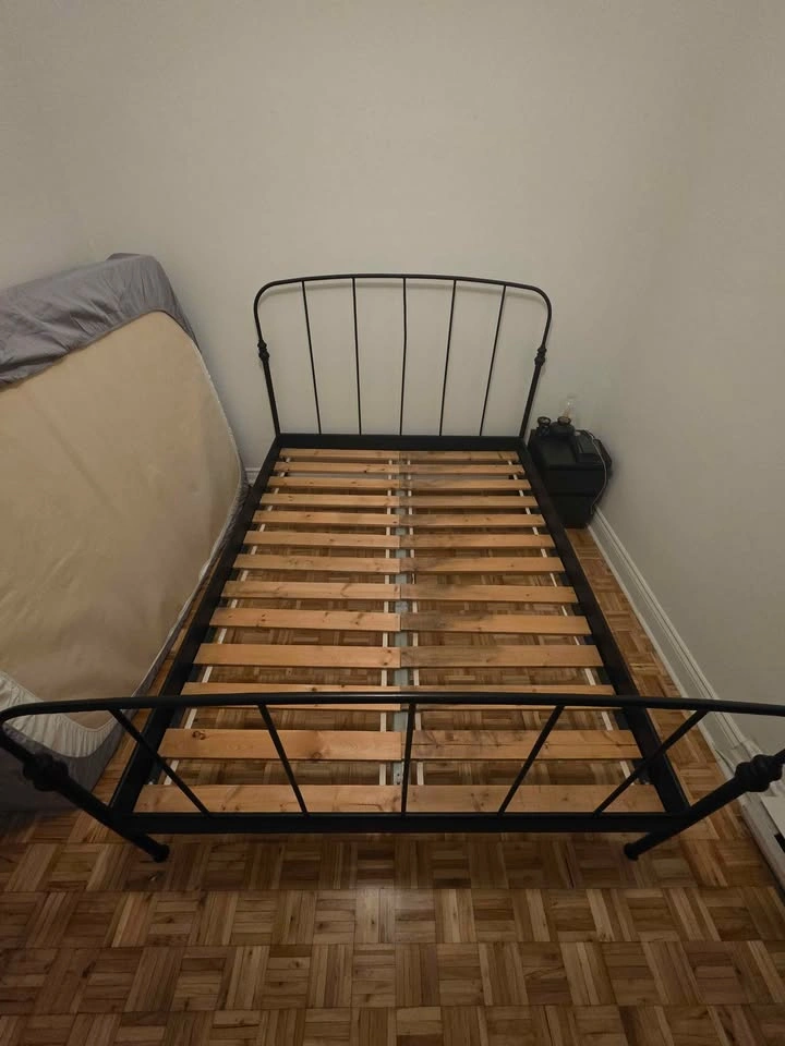 Queen Metal Bed Frame with Slats - photo 2