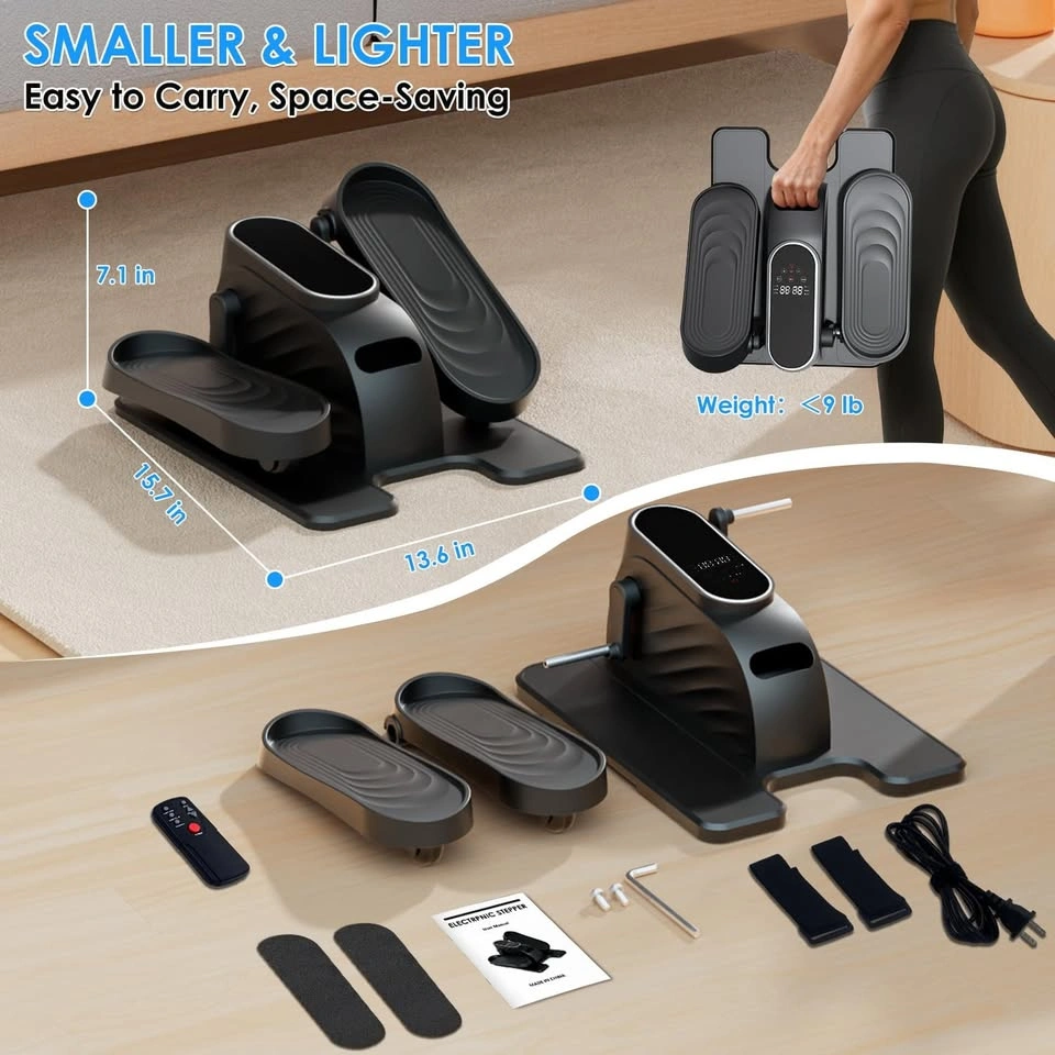 Mini Elliptical Stepper Under Desk w/ Remote Control LCD Display - photo 2